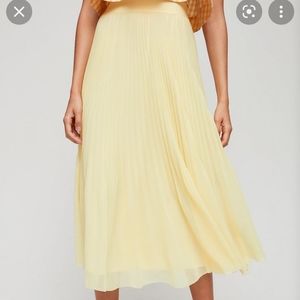 Wilfred Twirl midi skirt - Size M - Pale yellow
